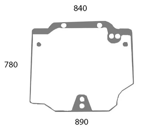Bakskärm, övre (CNH 44911795) - Hytt och kaross - 3660980062794 - 1