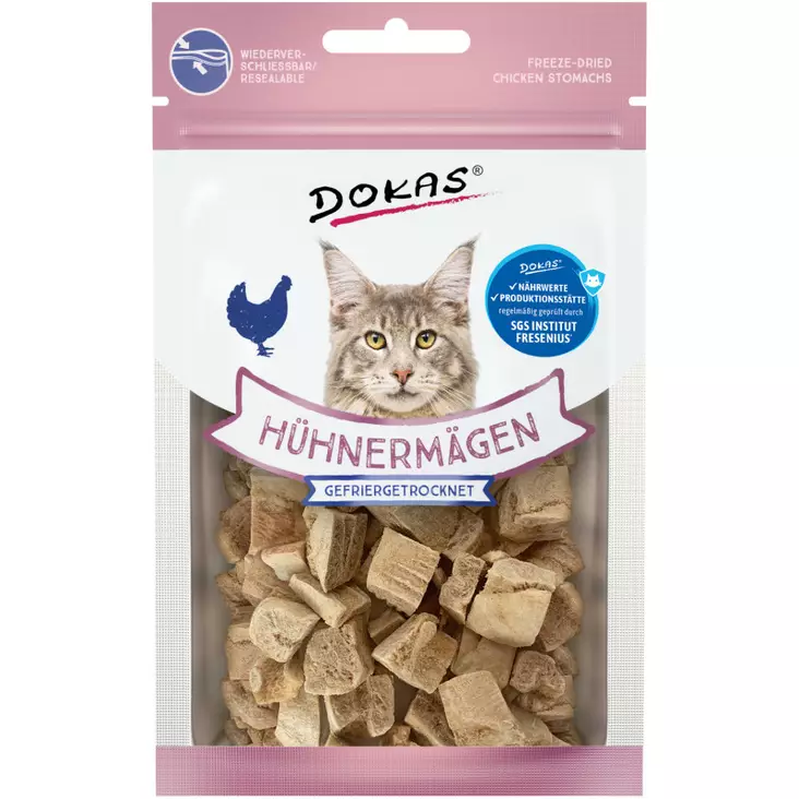 Dokas frystorkad kycklingmage för katt 12g - Hundmat - 4251276204234 - 1
