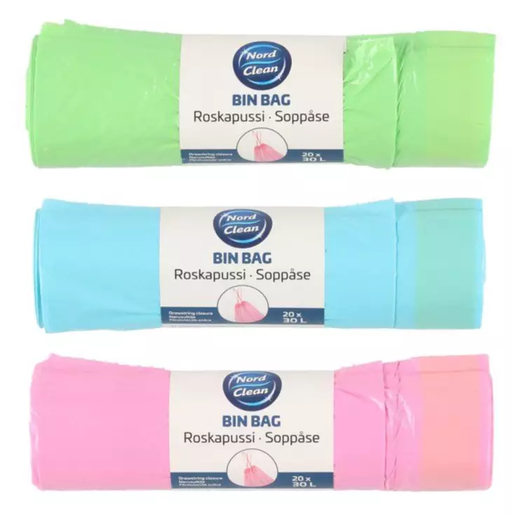 Soppåse med dragband 30 L 20 st - Avfallshantering - 6410412776044 - 1