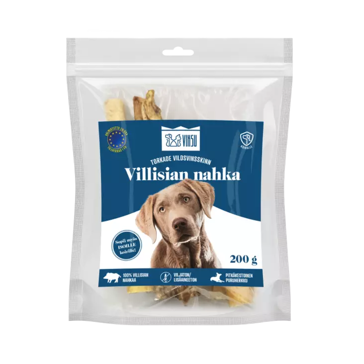 Viksu vildsvinshud för hund 200 g - Hundmat - 6417783186274 - 1