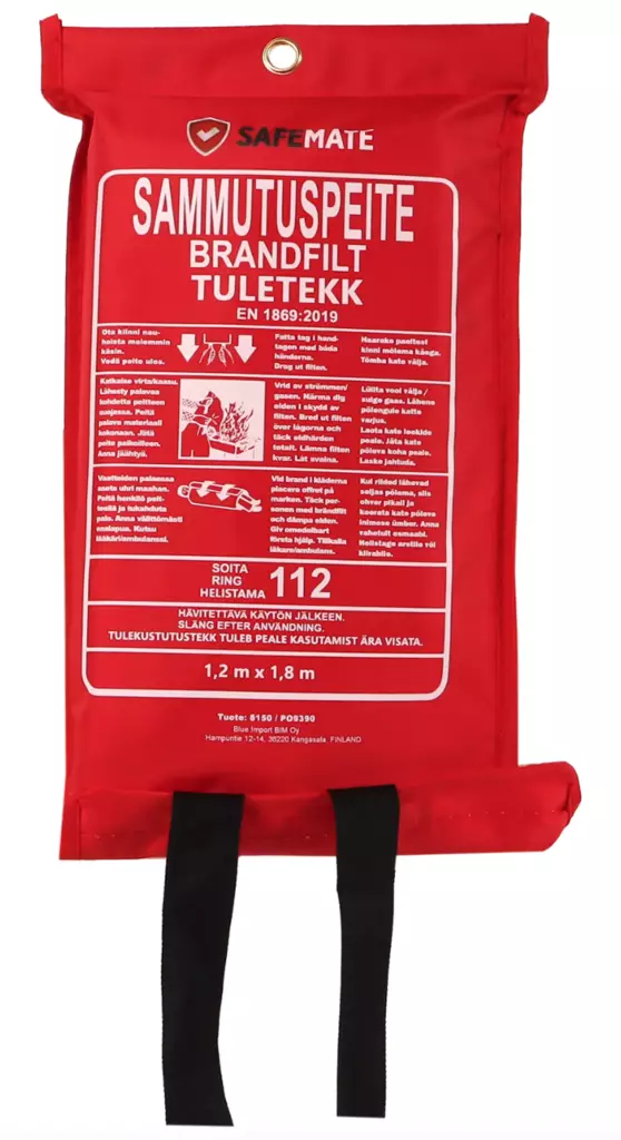 Släcktäcke 120x180 cm - Säkerhetsprodukter - 6418536010334 - 1