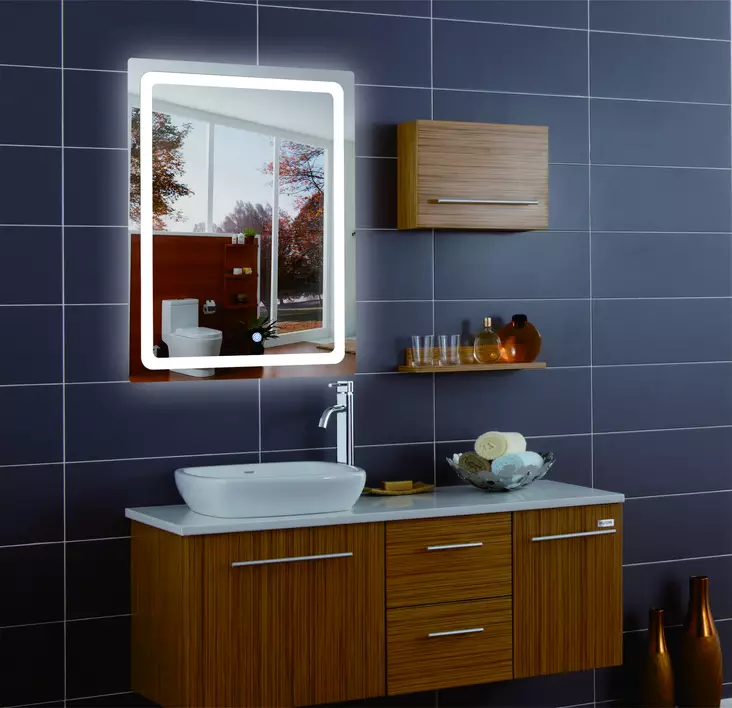 Led Energie LED-spegel rektangulär 600x800 - Inomhusbelysning - 6418536014424 - 1