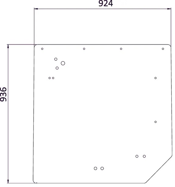 Bakruta, övre (Claas 0011014930) - Hytt och kaross - 8716106673414 - 1