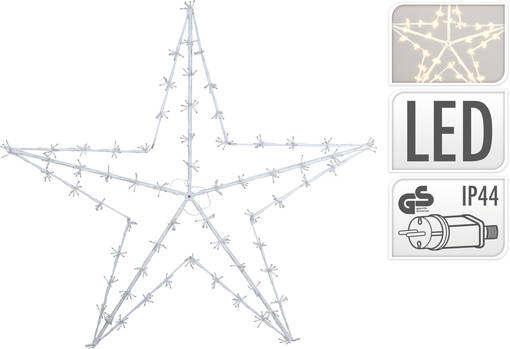 LED-stjärna jättestor 150 cm - Juldekorationer - 8719987685804 - 1