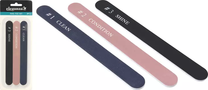 Nagelfil 3 st/fp - Andra egenvårdsprodukter - 8719987879524 - 1