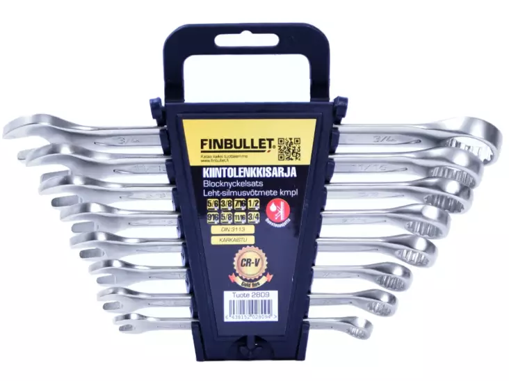 Finbullet Fastnyckelsats 8-delar tumstorlekar - Fast nyckelringar - 6438152028094 - 1