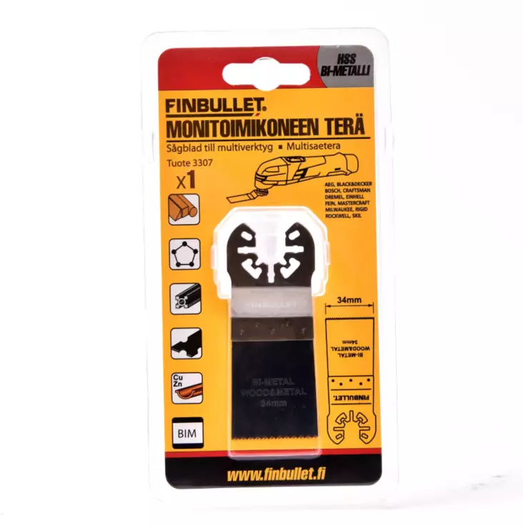 Finbullet Multiverktygblad Bi-Metal - Andra skärverktyg - 6438152033074 - 1