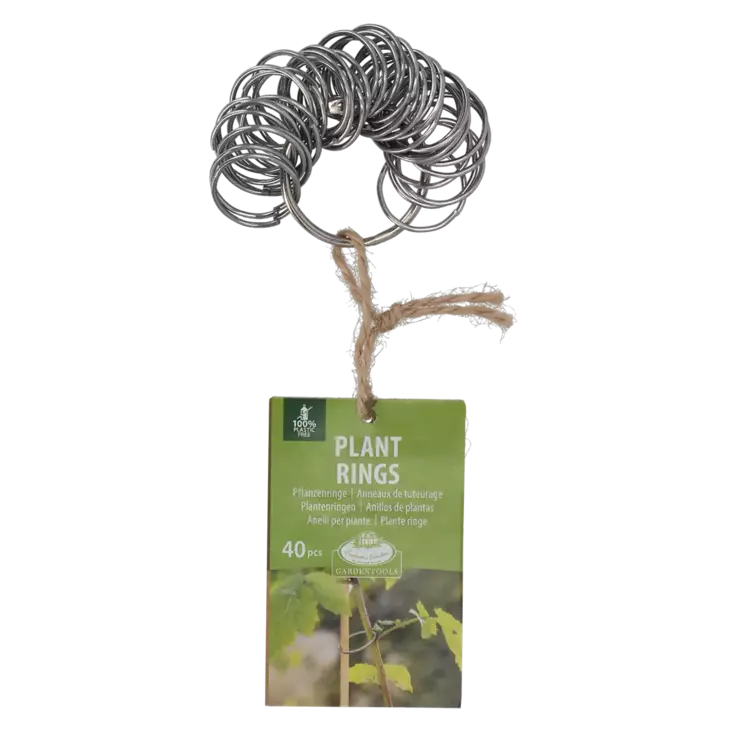 Metallring för växter 40 st/förpackning - Växtstöd - 8714982209604 - 1