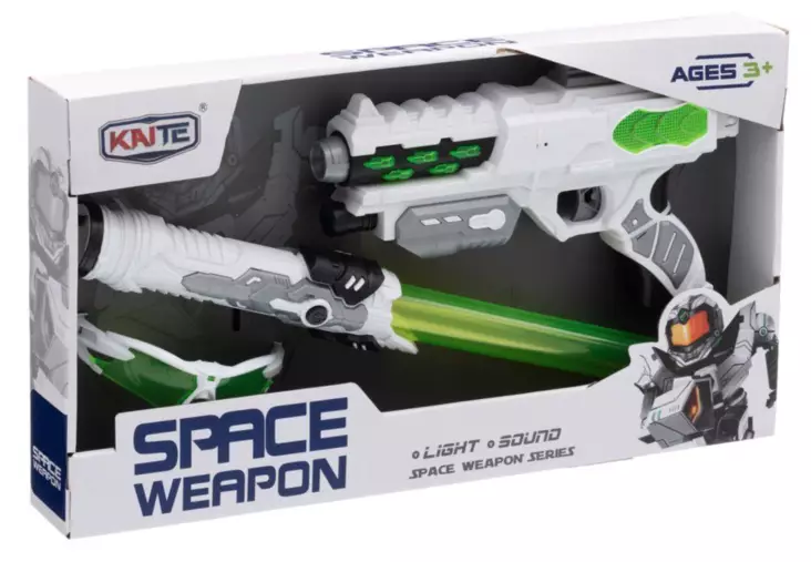 Sabel och rymdvapen leksaksset med ljus och ljud - Inomhusleksaker - 6410416491424 - 1