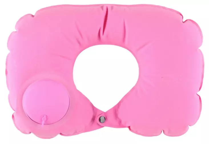 Rund kudde med pump, rosa - Biltillbehör - 6410416518664 - 1