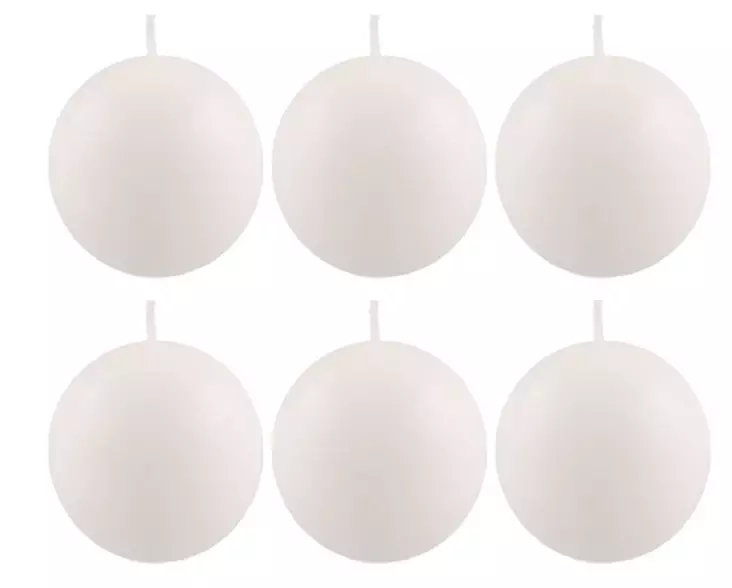 Polar Bollljus vit 6 cm 6 st - Ljusstakar - 6410413305694 - 1