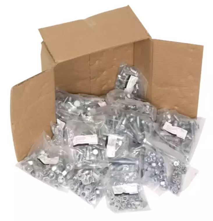 Bultsortiment med muttrar och brickor - Bultar och muttrar - 5700033340184 - 1