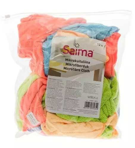 Saima mikrofiberduk 12 st/fp - Allrengöring - 6410412760654 - 1