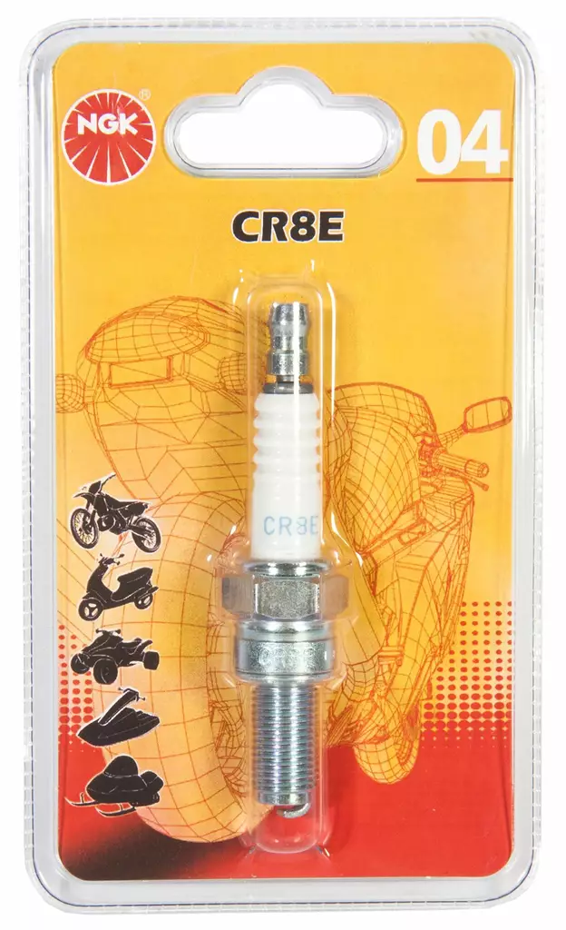 Zündkerze CR8E röd nr 4 - Tändstift - 0087295056714 - 1