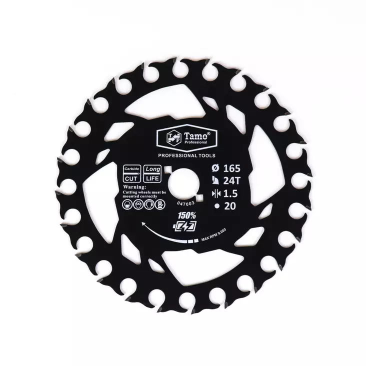 Tamo cirkelsågblad 165X24TX20MM - Cirkelsågklingor och sågklingor - 6420613779584 - 1