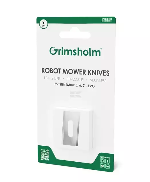 Knivsats för robotgräsklippare 9 st - Gräsklippare - 7350076761194 - 1
