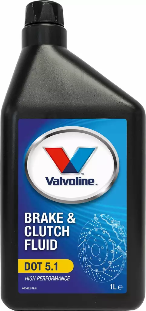 Valvoline Bromsvätska DOT 5.1 1 l - Bilkemikalier - 8710941027104 - 1