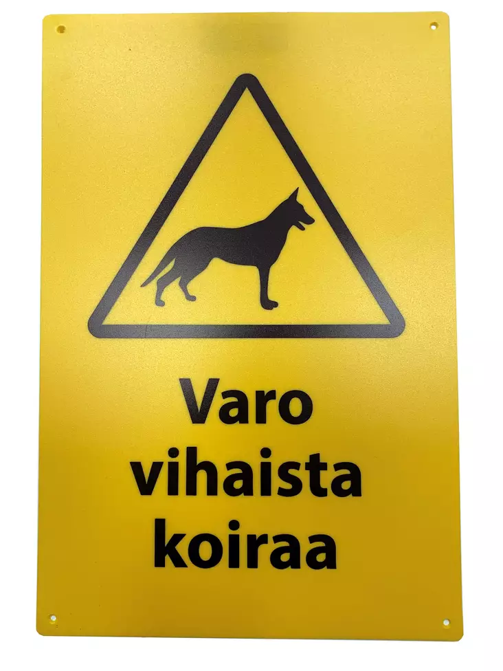 Varning skylt varning för aggressiv hund - Säkerhetsprodukter - 6418536017494 - 1
