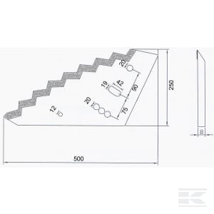 Apevaunens förstärkta stålklinga, Kverneland Siloking, Jeantil - Aparvagnar - FM01625 - 2