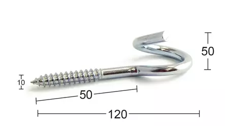 Habo sänksätts krok 115 - Öglebultar, S-krokar m.m. - 7317900040535 - 1