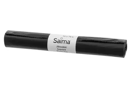 Soppås svart 75 liter 10 st - Avfallshantering - 6410412976185 - 1