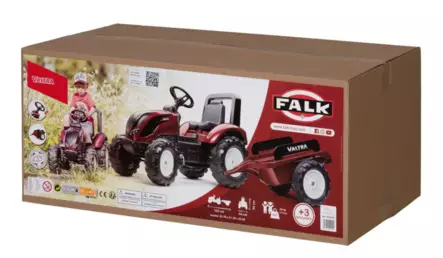 Falk Valtra tramptraktor och släp - Tramptraktorer och trampbilar - 3016204000125 - 2