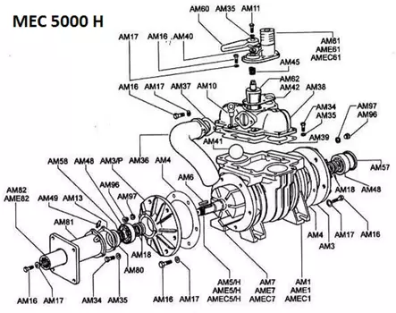 Oljetätning 48 x 62 x 8 mm (MEC 5000, 6500, 8000) - Hydraulik - 8716106218295 - 7