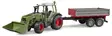 Bruder Fendt Vario 211 med frontlastare och tippvagn - Bruder arbetsmaskinsleksaker - 4001702021825 - 1