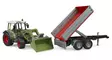 Bruder Fendt Vario 211 med frontlastare och tippvagn - Bruder arbetsmaskinsleksaker - 4001702021825 - 2