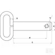Dragpinne 28 x 183 mm, med handtag och ringfäste - Drag- och tryckstänger - 8716106137985 - 2