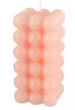 Bubbelljus pelare kvadrat rosa 12 cm - Ljusstakar - 6410416268415 - 1
