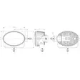 Led-arbetslampa 6000 lumen 60W 12-60V - Arbetslampor - 8719493099935 - 4