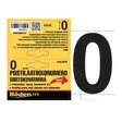 Klisterbokstav noll 50 mm - Brevlådor och nummer - 6438152088845 - 1