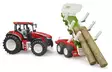 Bruder Roadmax traktor och skogsvagn - Bruder arbetsmaskinsleksaker - 4001702034535 - 2