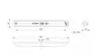 LED-bakljus, rektangulär, 12/24V, 257x27x20mm - Varselljus och fyrar - 8719607231015 - 5