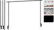Hängstång för bord 90x135-250 cm - Andra vackra saker - 8719987484285 - 2