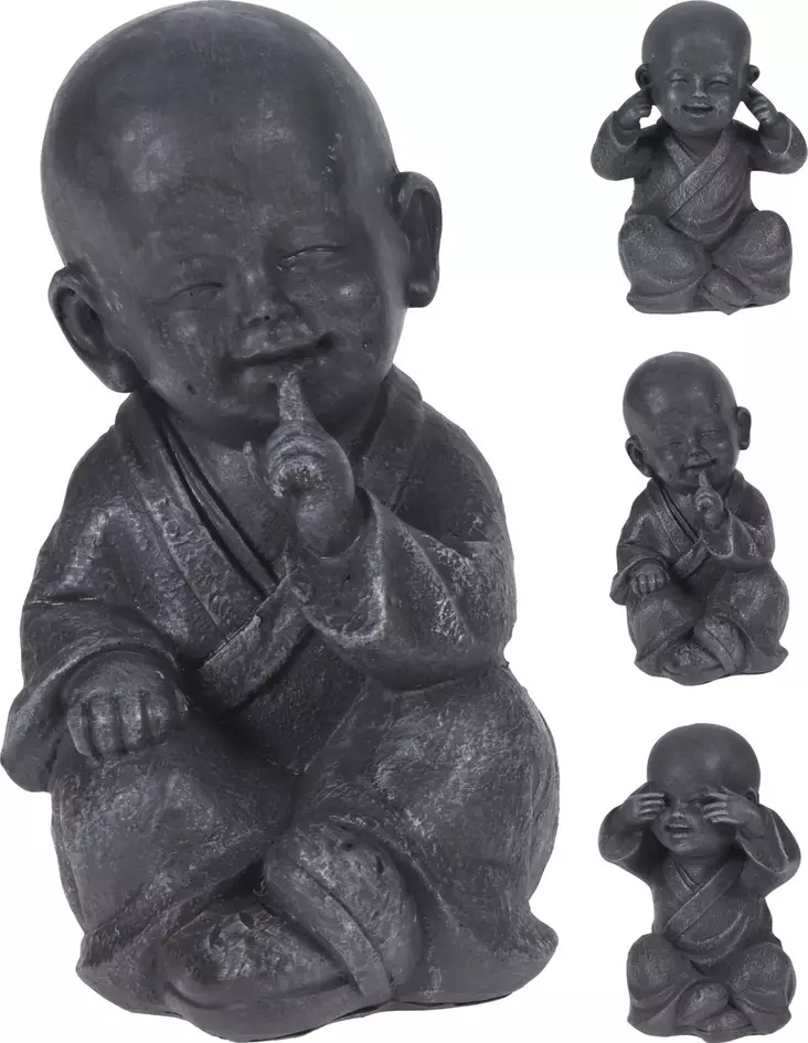 Baby Buddha 15 cm - Trädgårdsskulpturer, dekorationer - 8719987307065 - 1