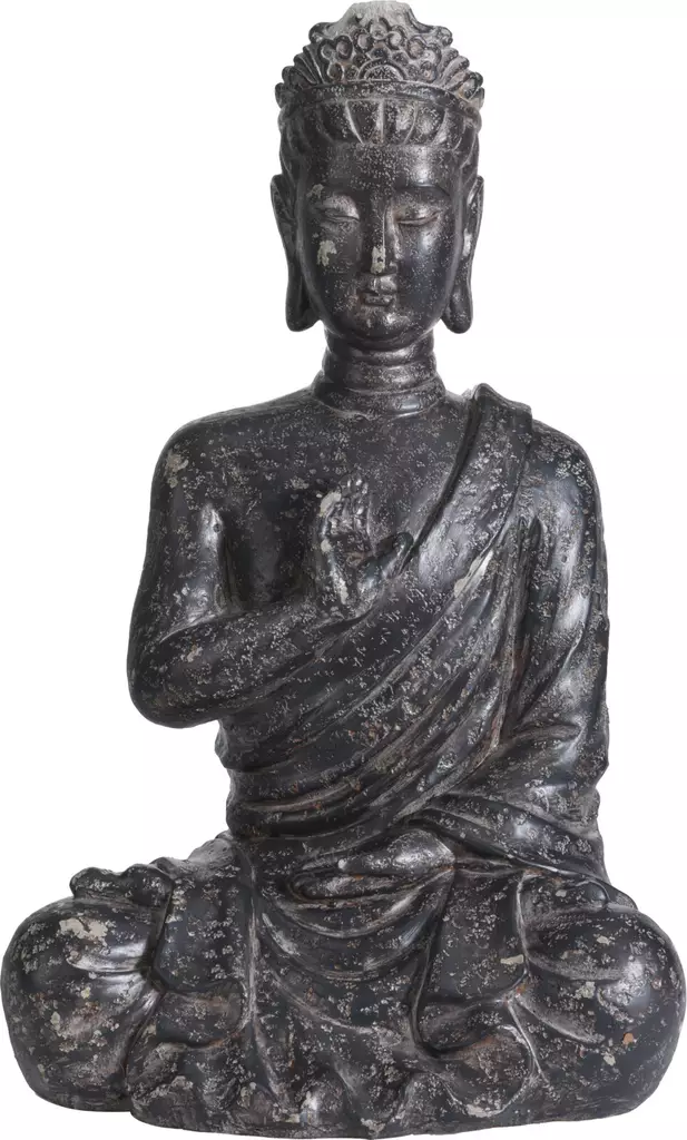 Sittande Buddha 41 cm - Trädgårdsskulpturer, dekorationer - 8719987802355 - 1