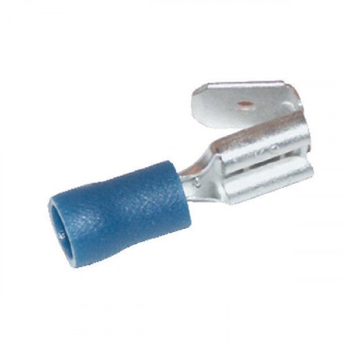 Kopplingskontakt blå. 6,4 x 0,8 mm 1,5 - 2,5 mm2 6 st - Kontakter - 8716106124855 - 1