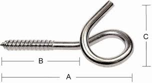 Habo spärrkrok 250 mm - Öglebultar, S-krokar m.m. - 7317900174995 - 1