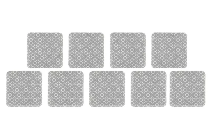 Reflekterande klistermärke 5x5 cm 9 st/fp - Hobbyartiklar - 6410413209305 - 1