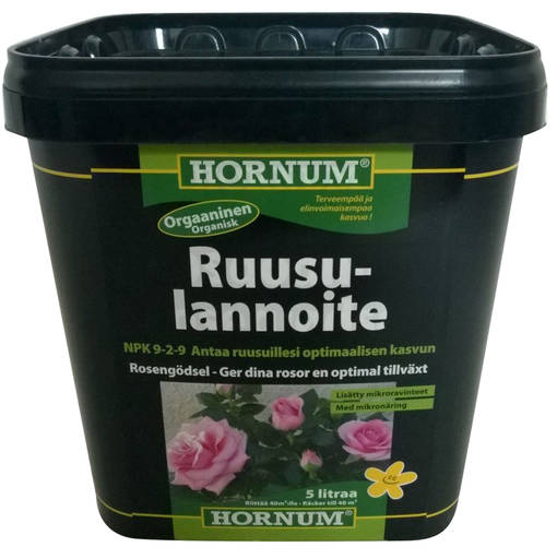 Hornum Rosgödsel 5 liter - Jord och gödselmedel - 5708787400215 - 2