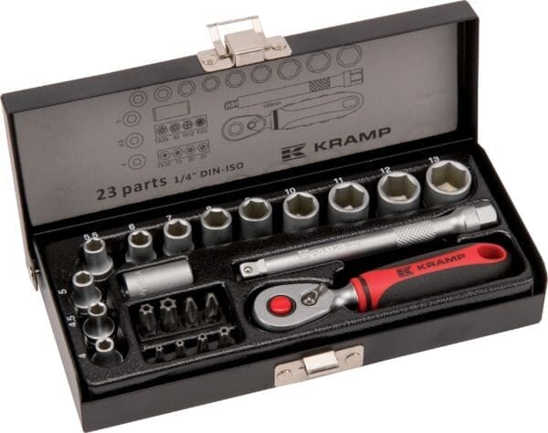 Hylsnyckelsats 1/4" 23-delar mini - Hylsor och satsar - 8716106909735 - 1