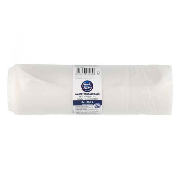 Soppåse/förvaringspåse klar 240 L 8 st - Avfallshantering - 6410413200845 - 1