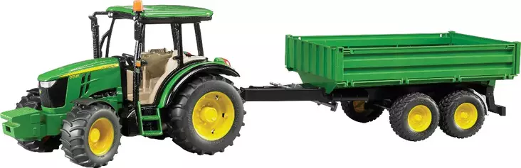 John Deere 5115 M med vagn - Bruder arbetsmaskinsleksaker - 5700036446265 - 1