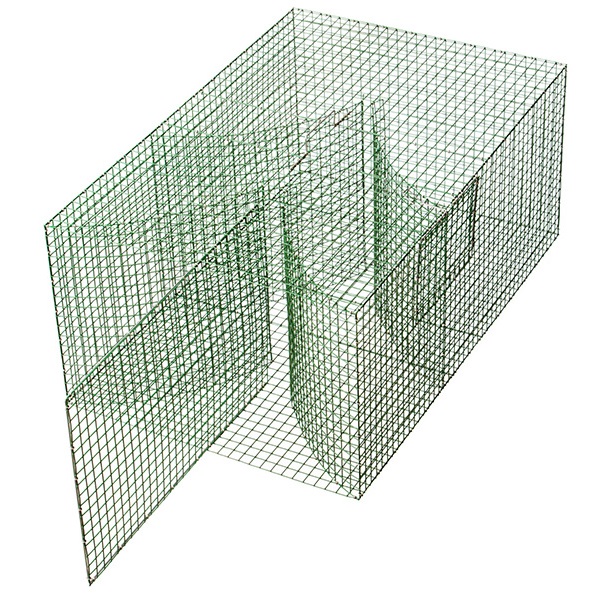 Nätfälla med en bent - Fällor och nät - svm0000003275 - 1