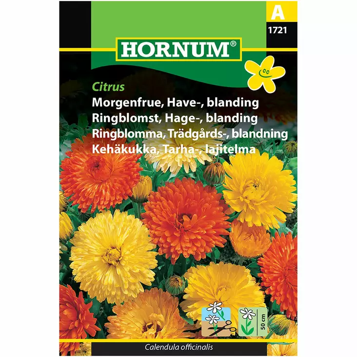 Ringblomma 'Citrus' - Frön och sättpotatisar. - 5708787017215 - 1