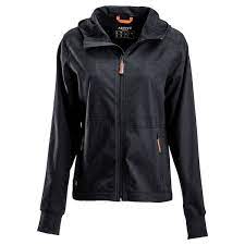 Kramp 4 Way Stretch kvinnors fleecejacka med huva - Vinterarbetskläder - 8719493048865 - 1