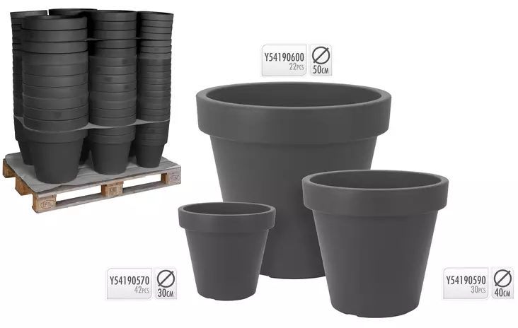 Krukor antracit - Krukor, vaser, korgar - 8718158557575 - 1