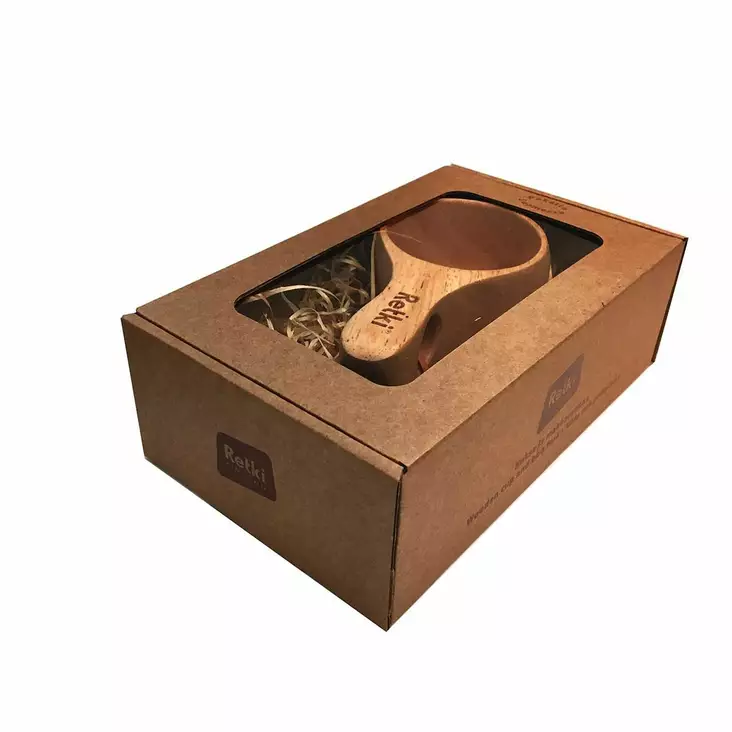 Presentpaket med barkskål + korvsticka - Friluftsmat - 6418536013595 - 1